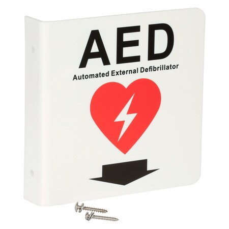 AED Sign, 6in X 6in